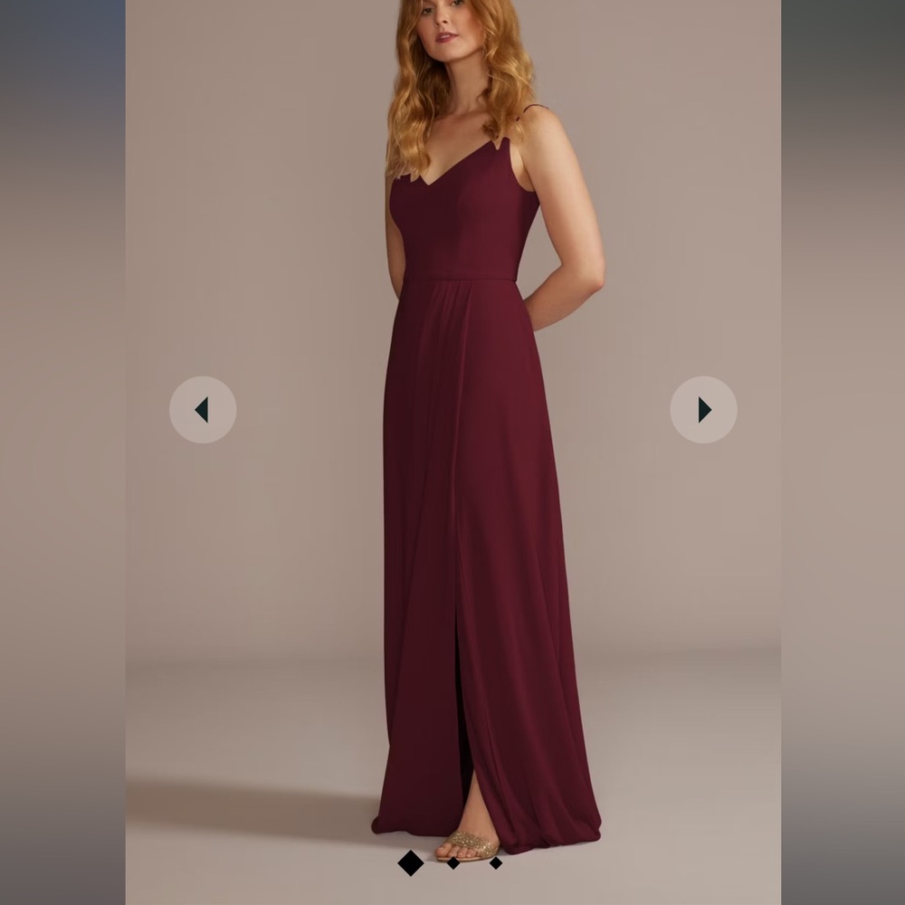 chiffon spaghetti strap dress / STYLE# F20497